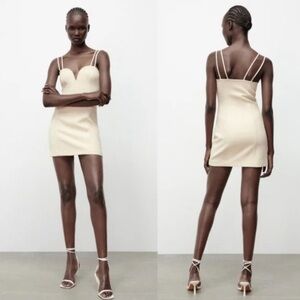 Zara Sweetheart Neckline Dress NWT L ✨✨